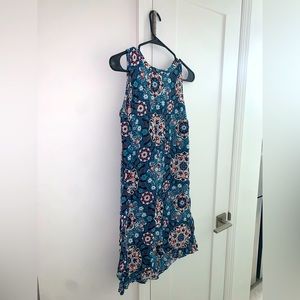 Loft blue floral dress